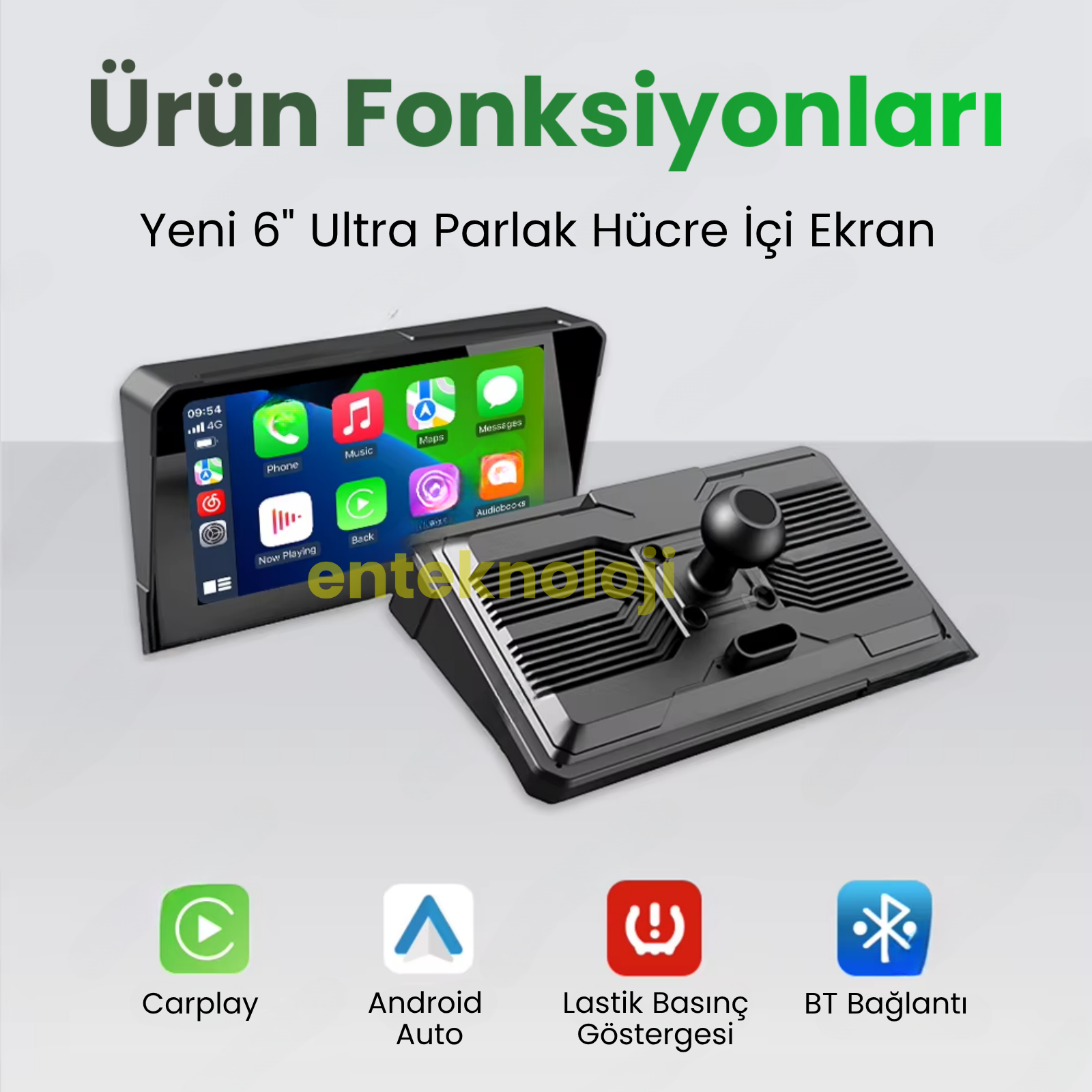 Motosiklet Carplay (6inç Ekran)