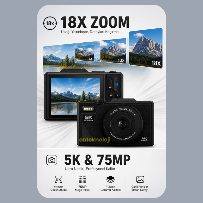 Harvox 5K Dijital Video Kamera