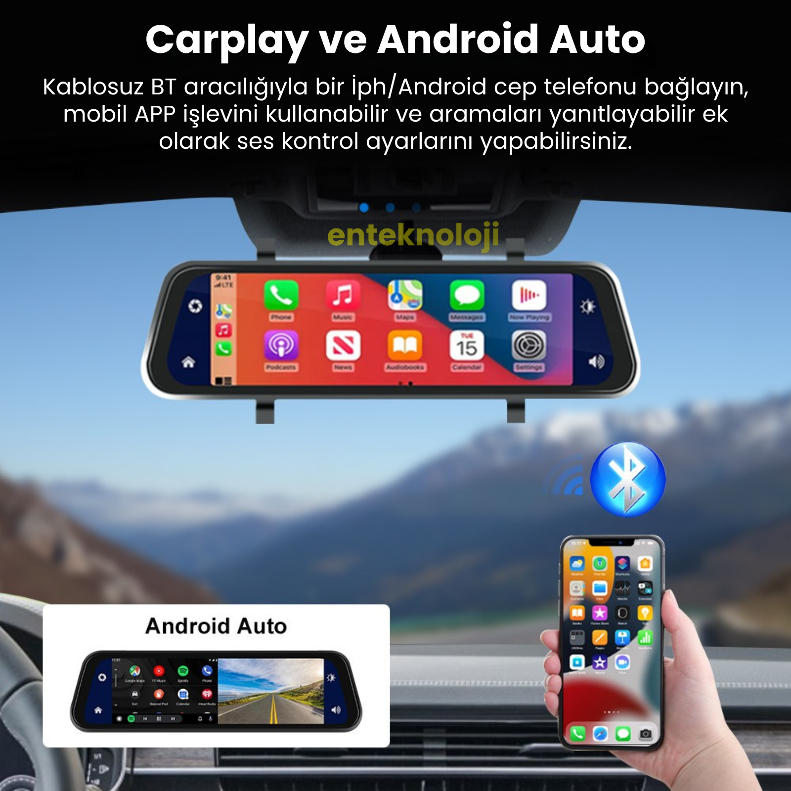 X4 Dikiz Aynalı Araç İçi Carplay