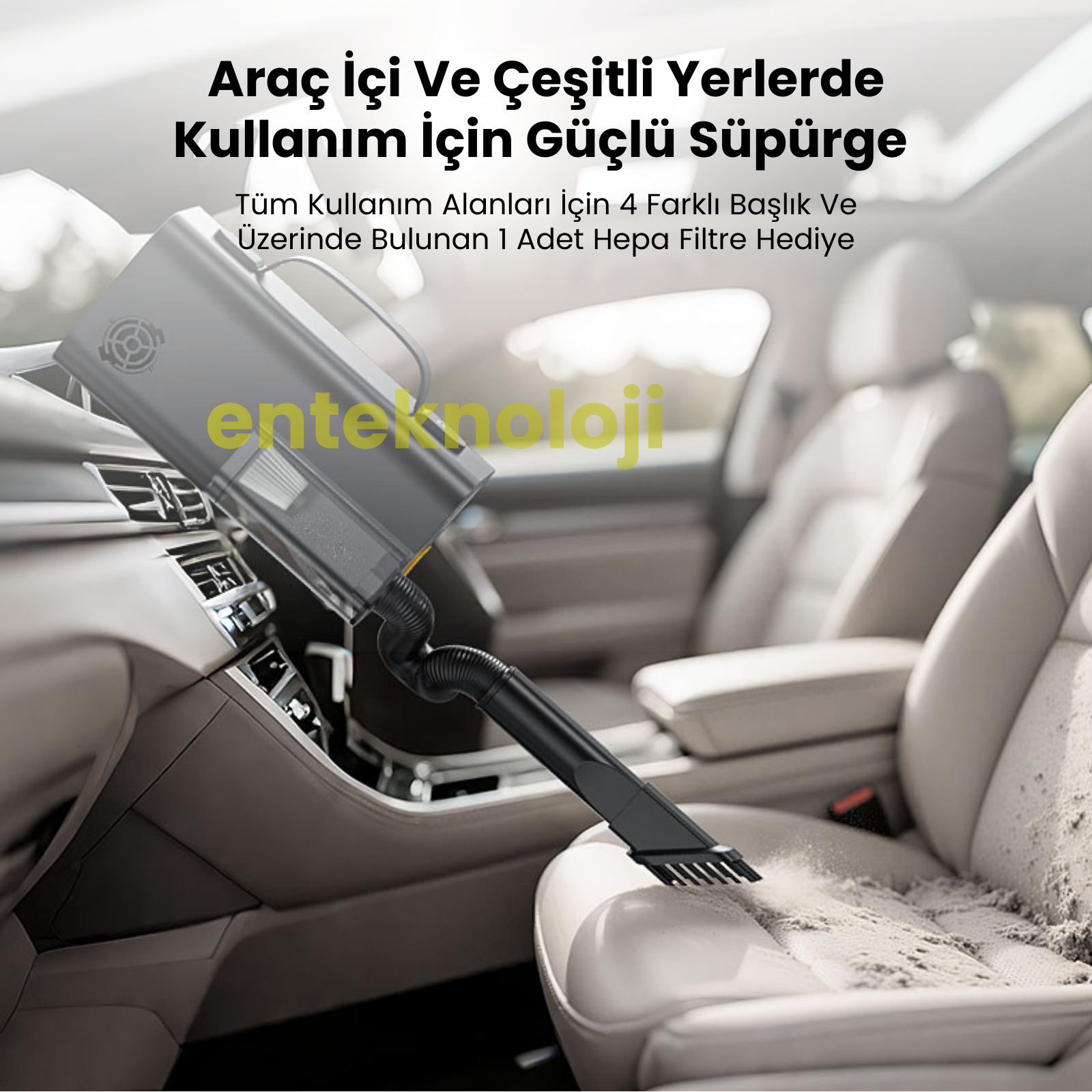 Harvox Araç Süpürgeli Akü Takviyeli Hava Kompresörü HXJS-001