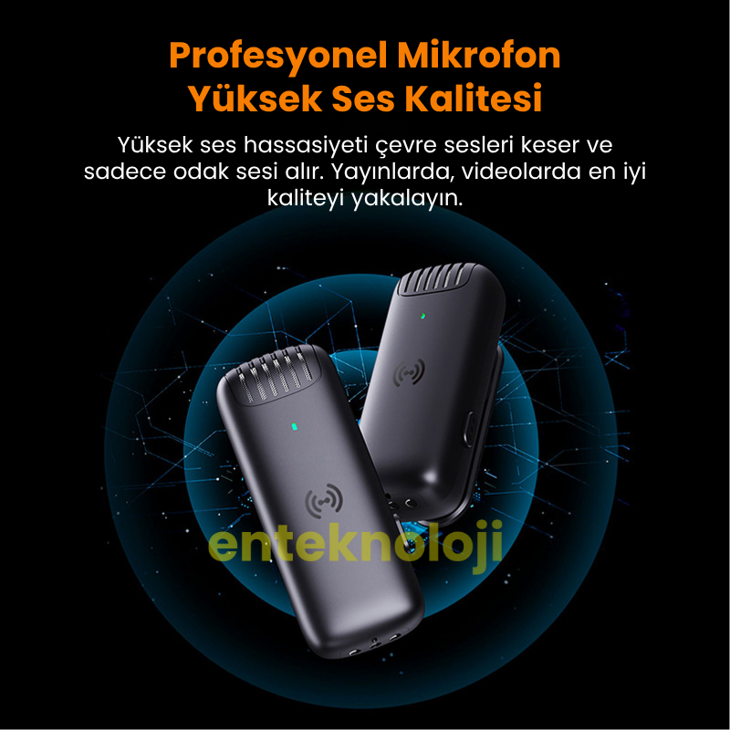 J13 Kablosuz Yaka Mikrofonu