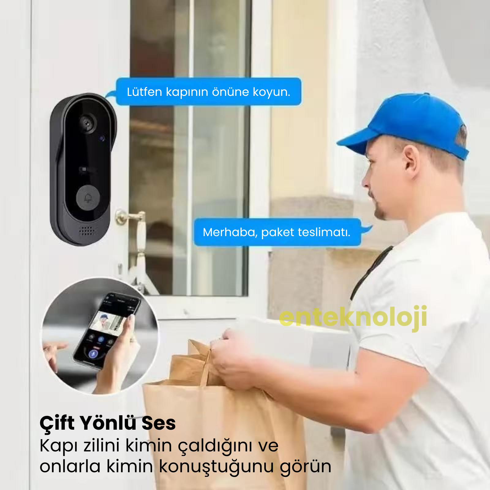 Kameralı Kapı Zili (Mobil Uygulamalı)