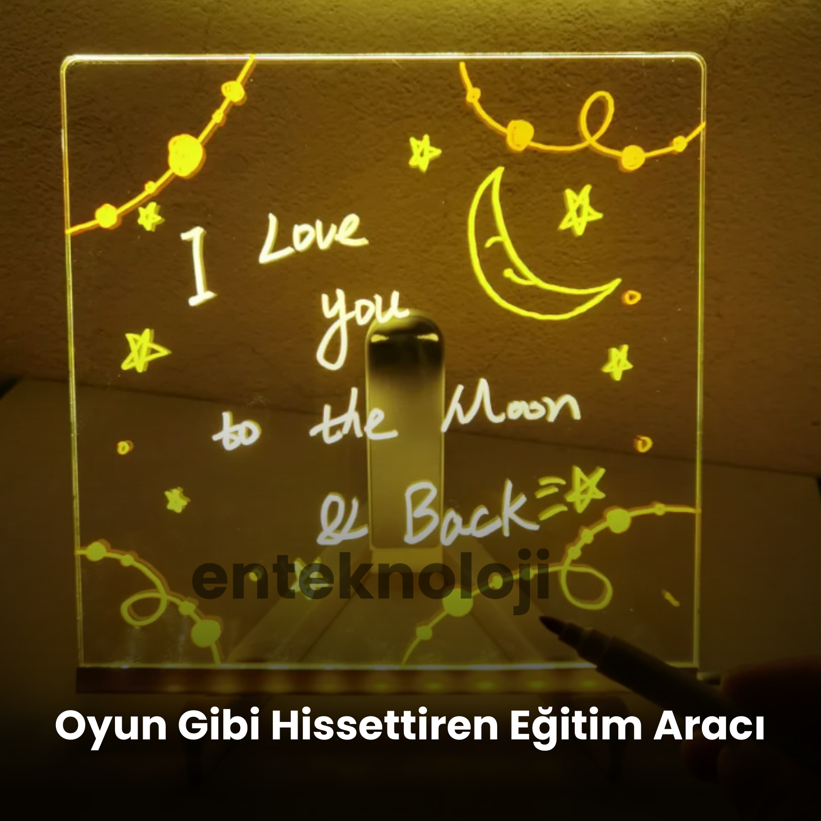 Led Işıklı Çizim Tahtası (30x20cm)