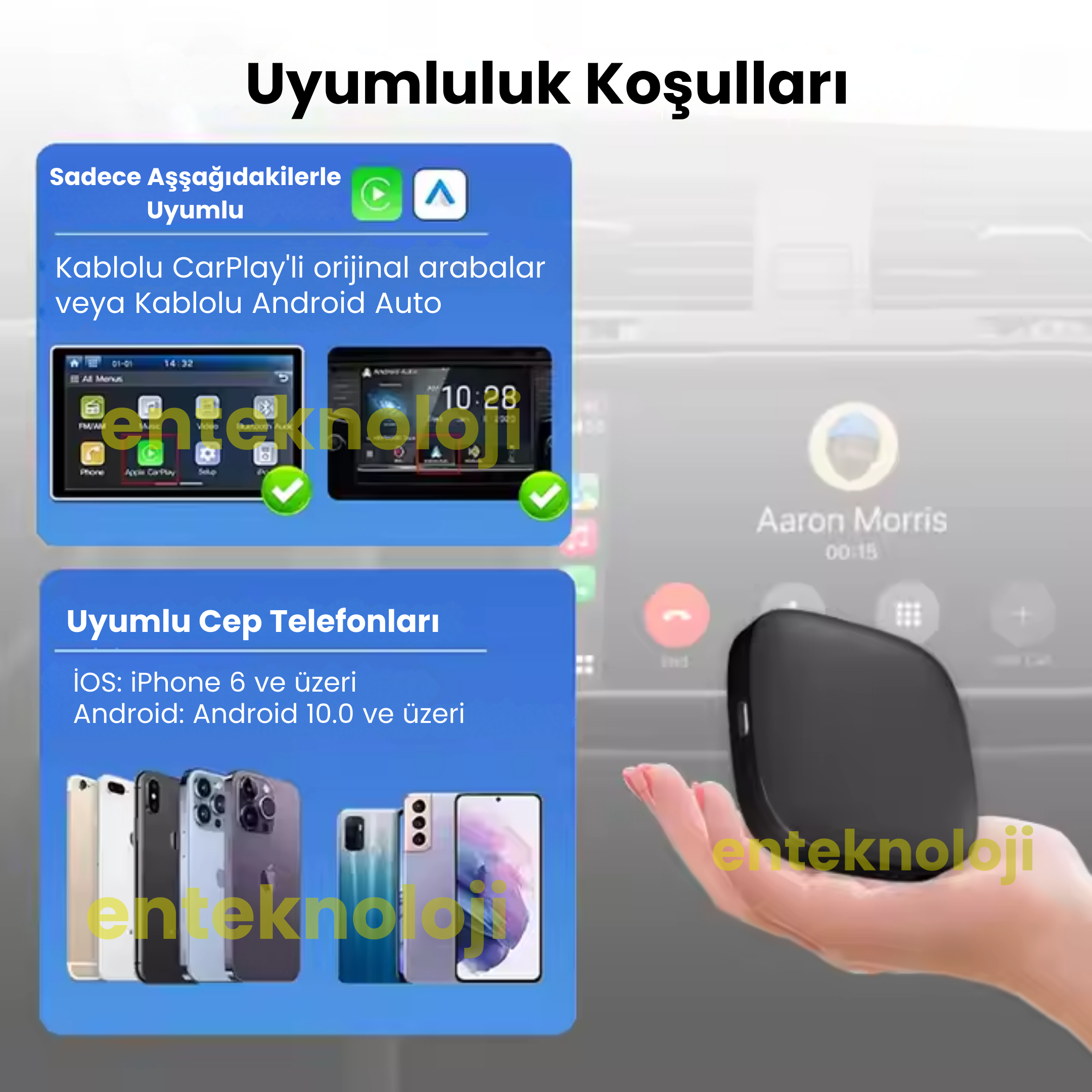 TAA01 Araç İçi Carplay (Video Oynatma)