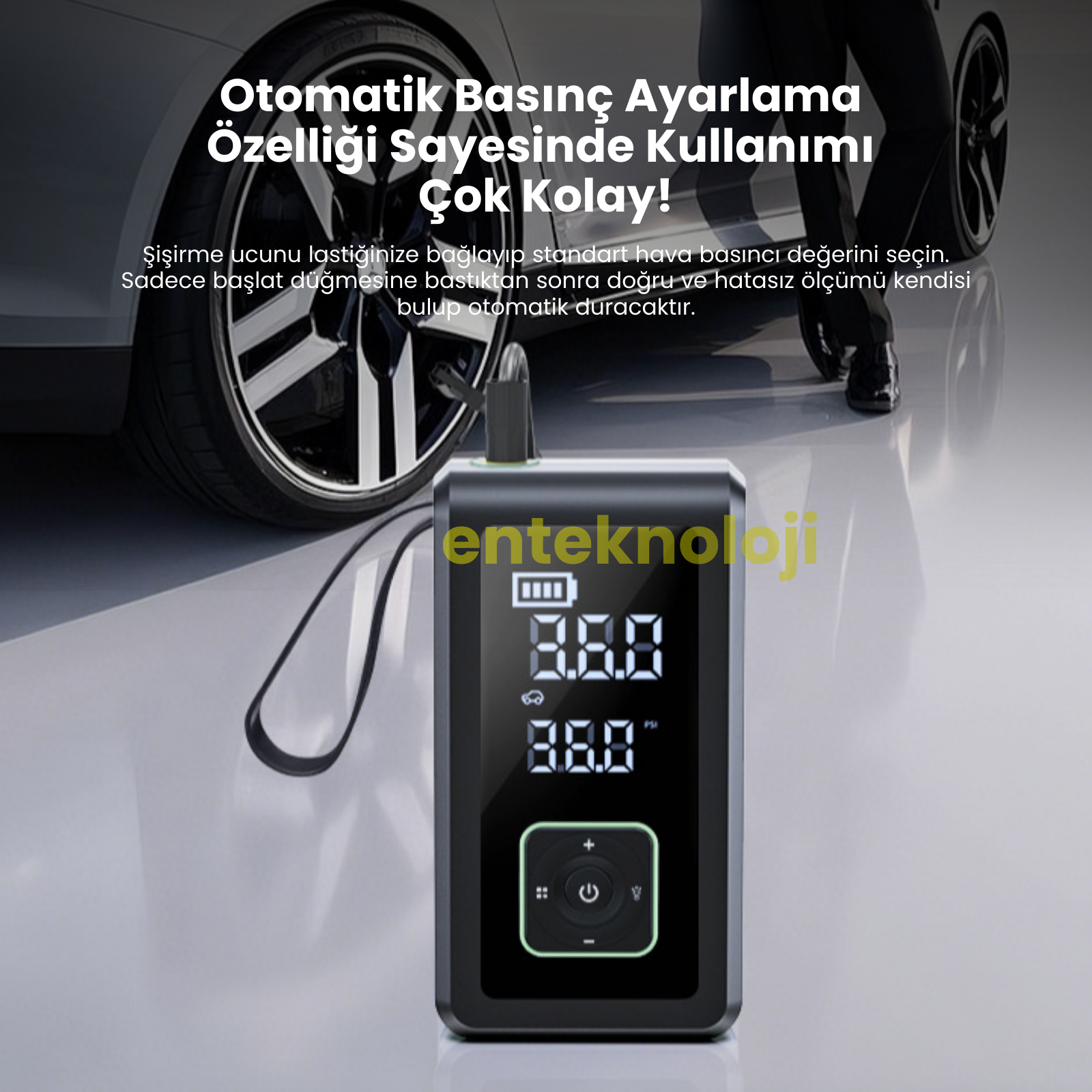 Harvox Akü Takviyeli Hava Kompresörü HXJS-002