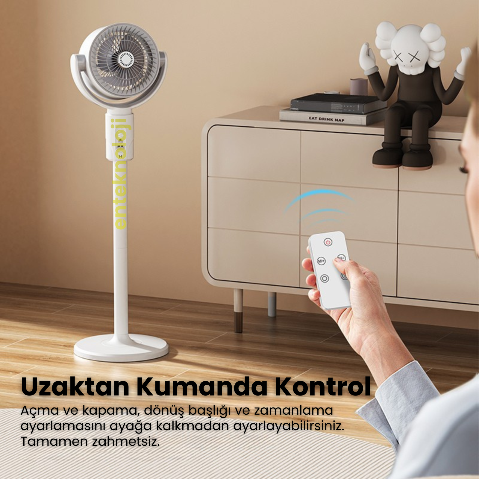Ayarlanabilir Ayaklı Mega Fan (Şarjlı)