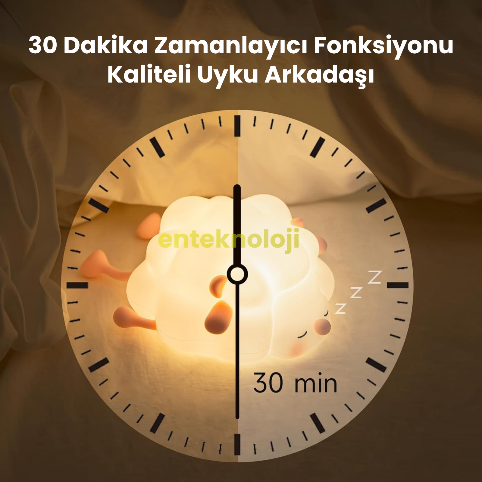 Koyun Figürlü Gece Lambası