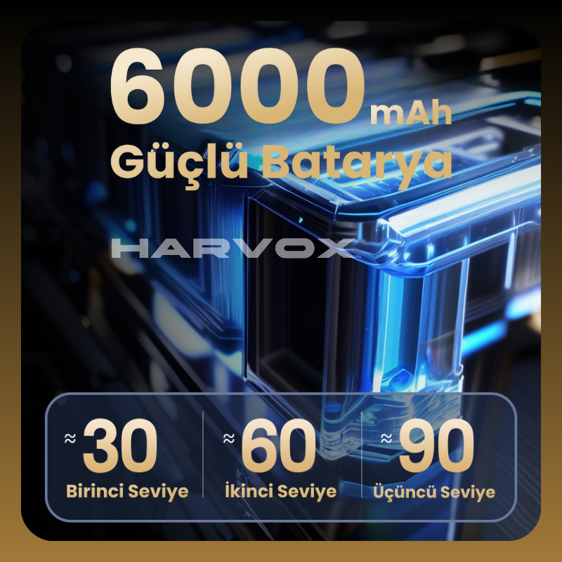 Harvox Araç İçi Süpürgesi HXVC-002 (Kahverengi - Siyah)