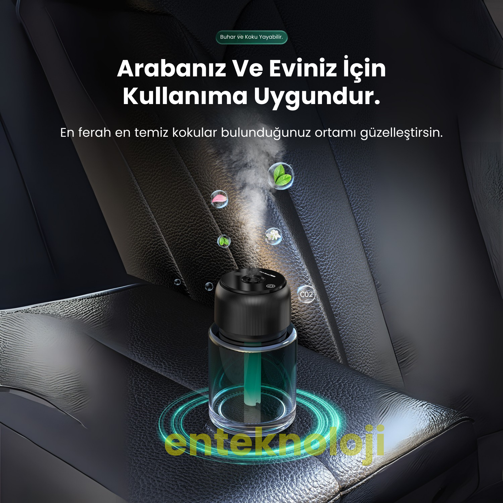 Işık Efektli Araç Kokusu