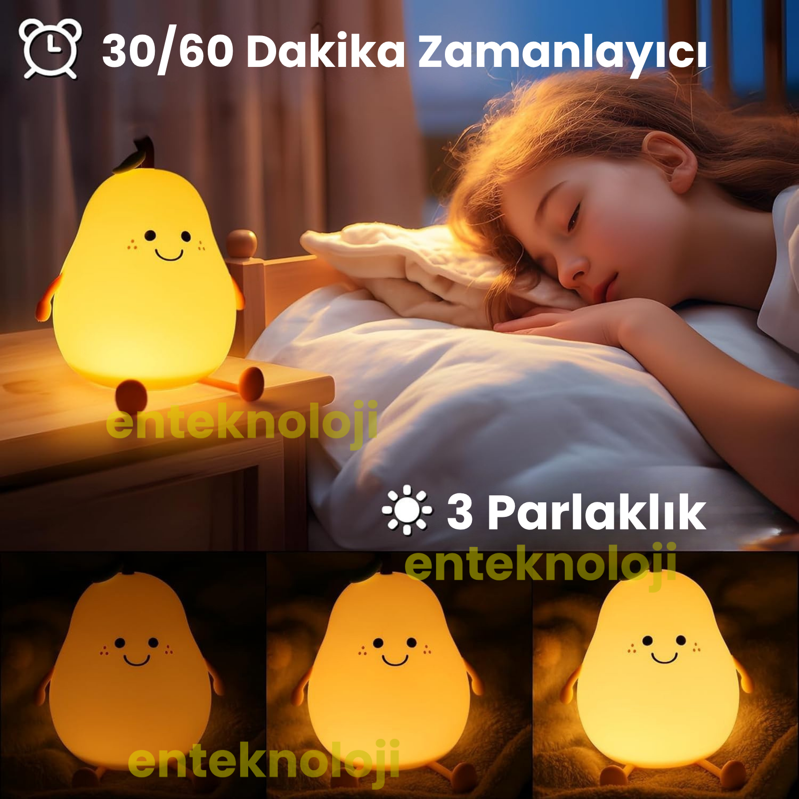 Armut Figürlü Gece Lambası