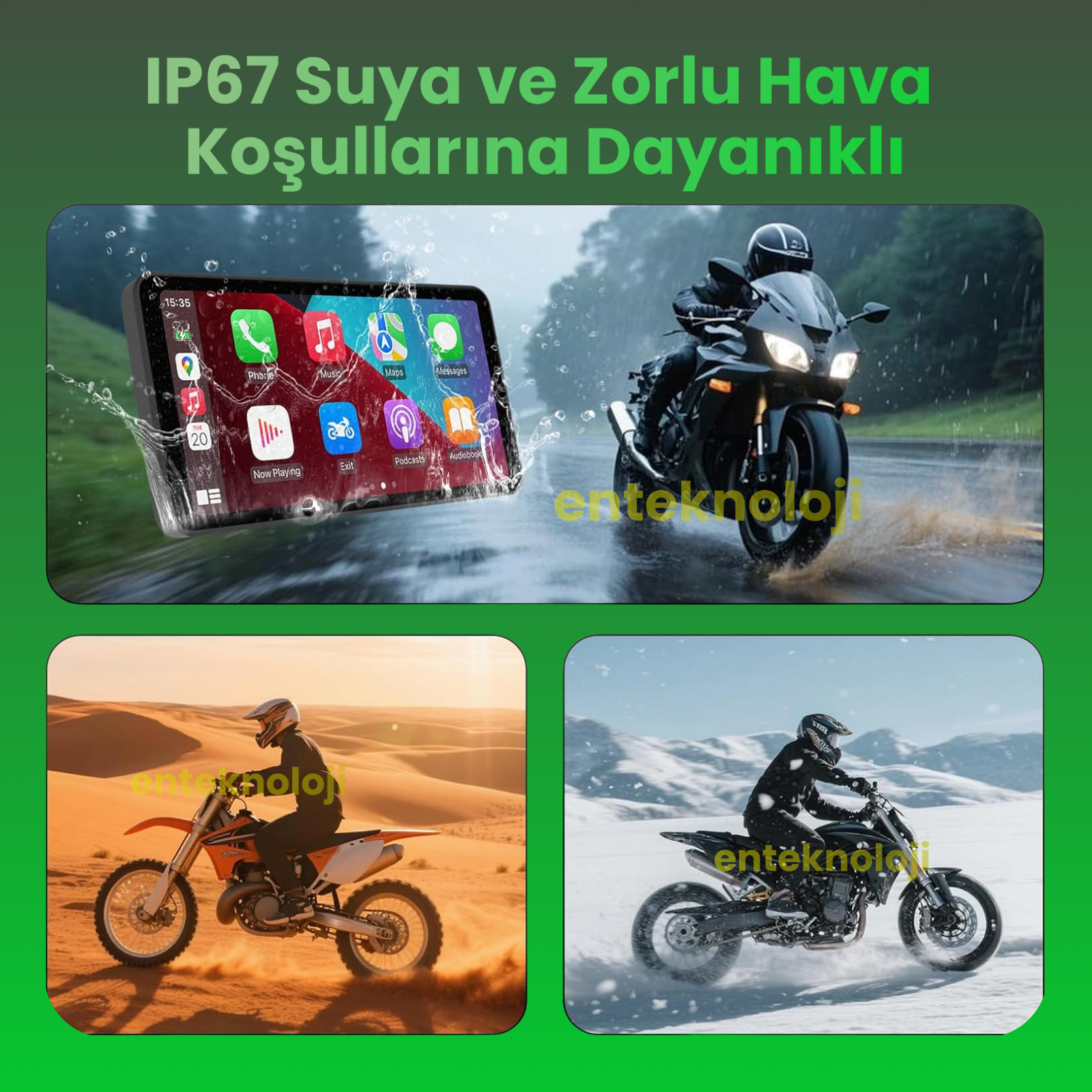 Motosiklet Carplay (6inç Ekran)