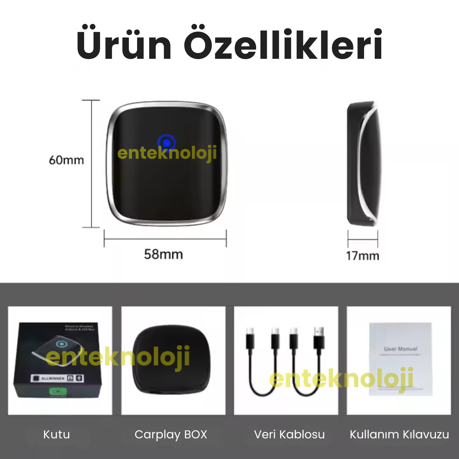 TAB05 Araç İçi Carplay Dönüştürücü