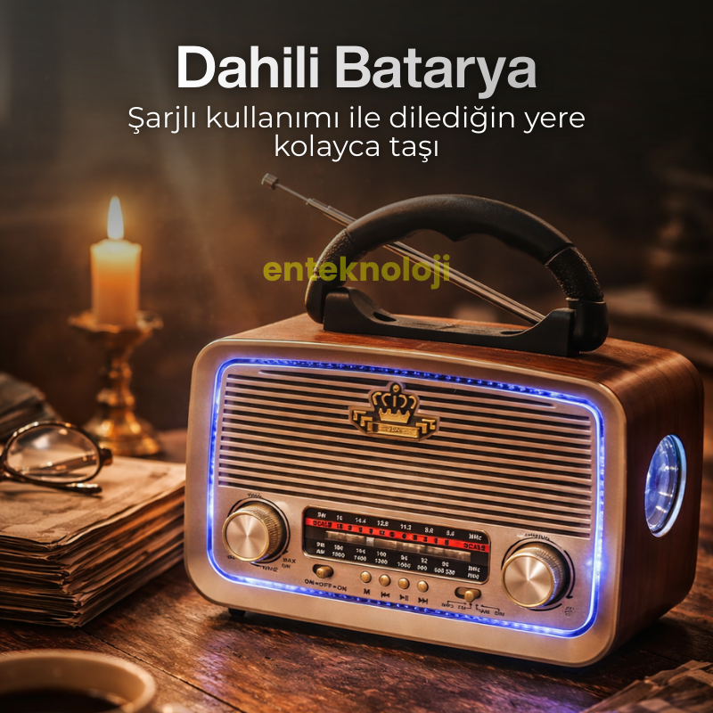 Nostaljik Bluetooth Hoparlör HX-SP-NR01