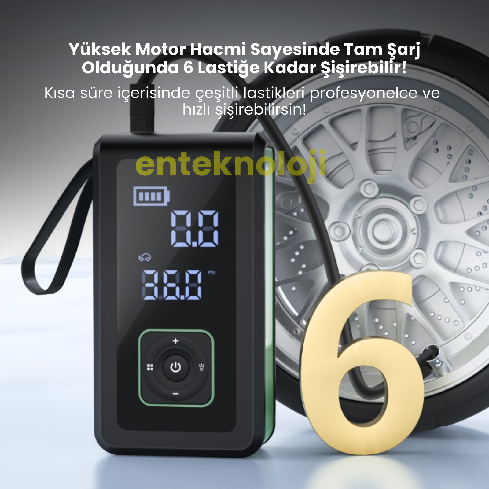 Harvox Akü Takviyeli Hava Kompresörü HXJS-002