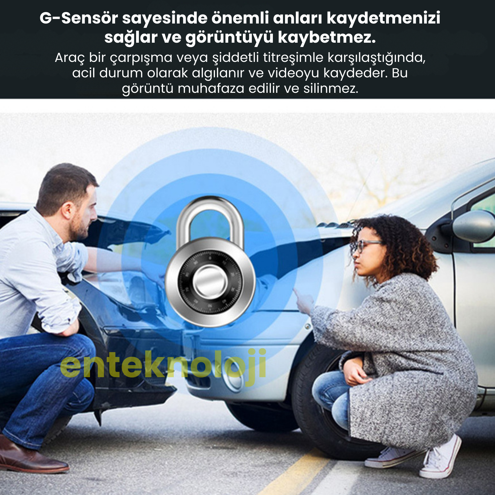 Araç İçi Hd Kamera 3 Kameralı A98 (Arka Görüş Kamerası Hediyeli)