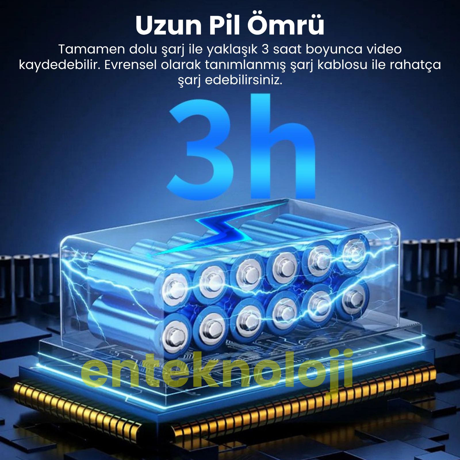 Ekranlı 4K Aksiyon Kamerası