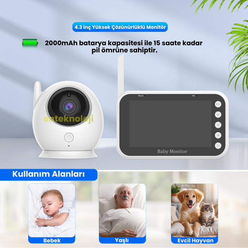 LCD Ekranlı Bebek Kamerası BC-002