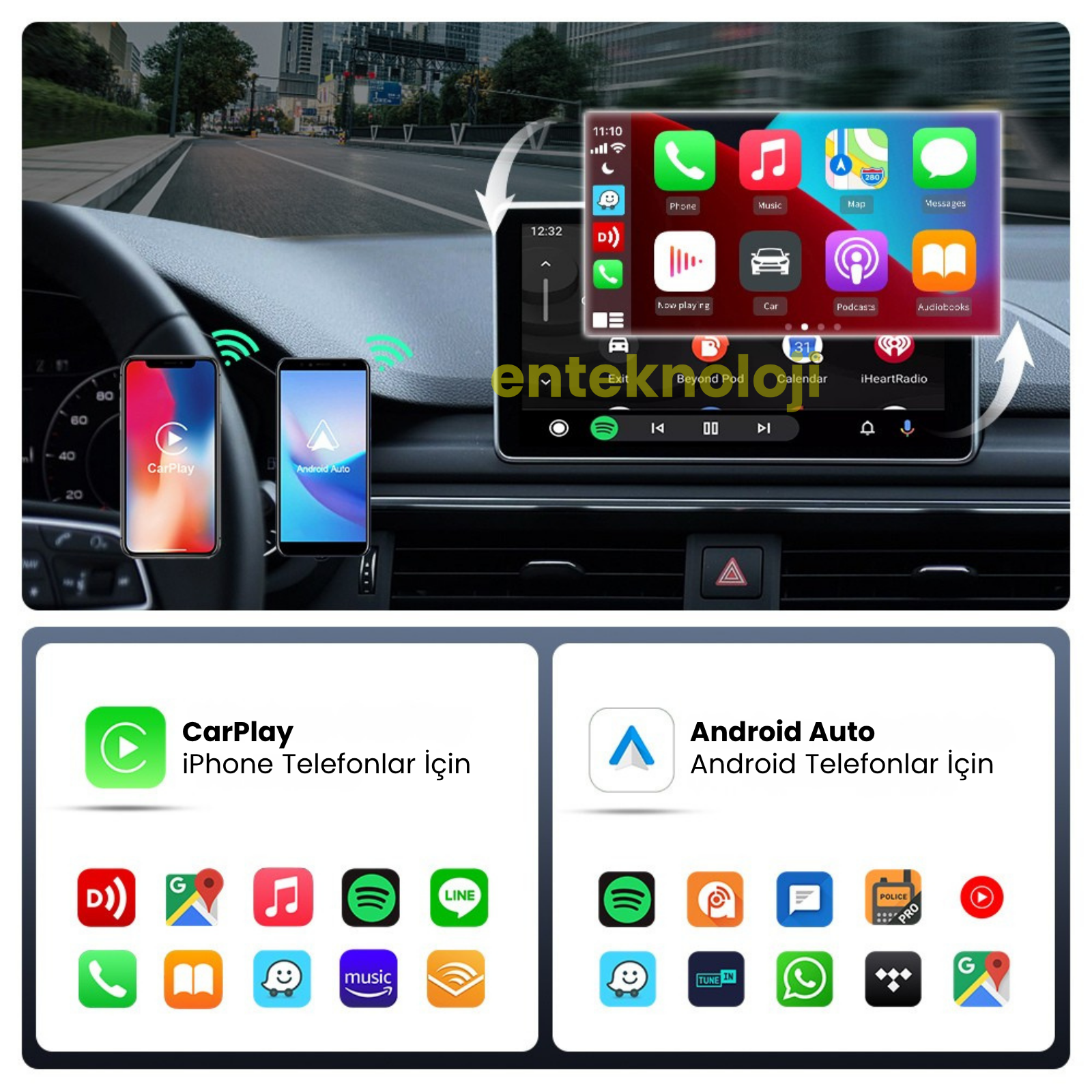 GT05 CarAiBOX Carplay Dönüştürücü