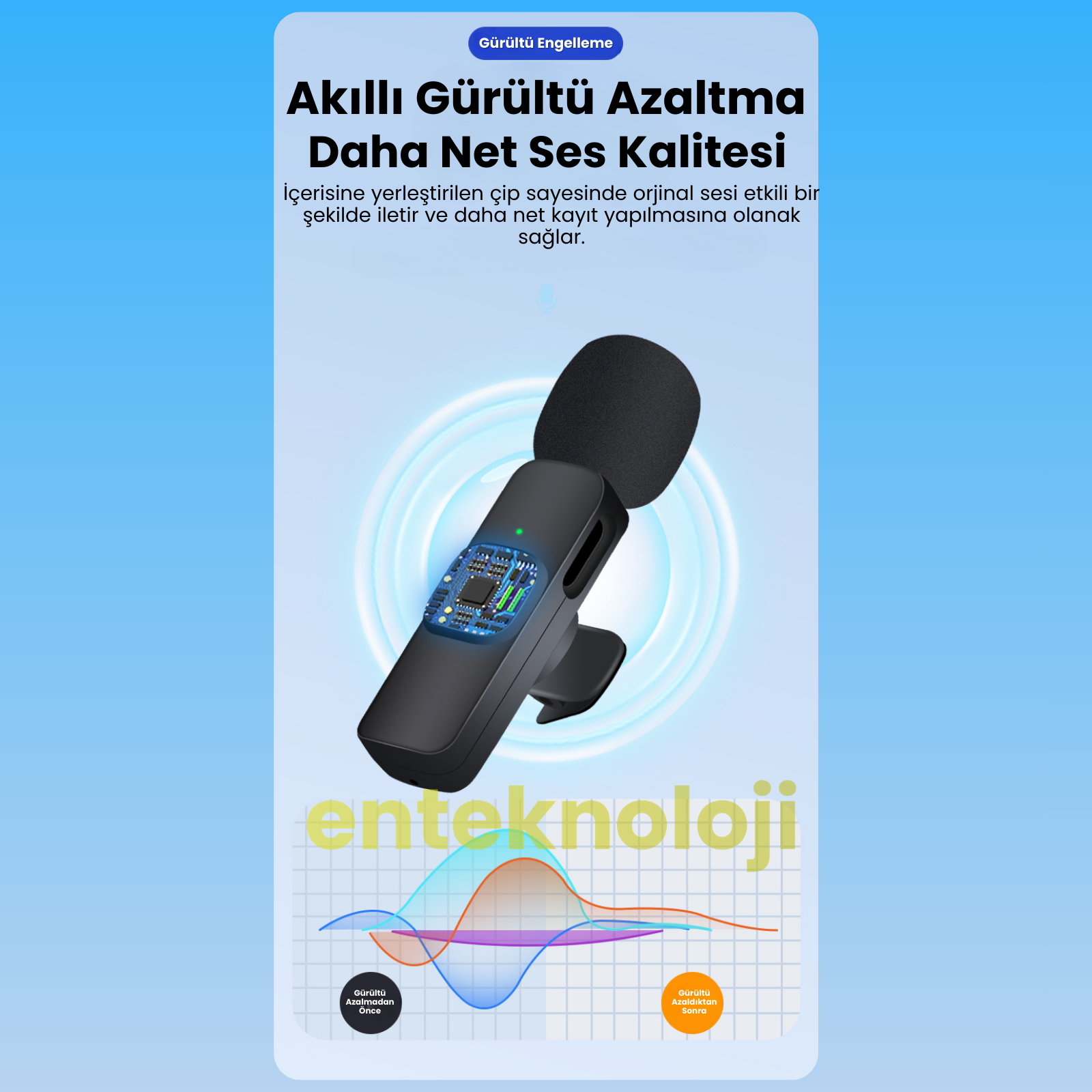 Kablosuz Yaka Mikrofonu Wireless Şarj Kutulu K9