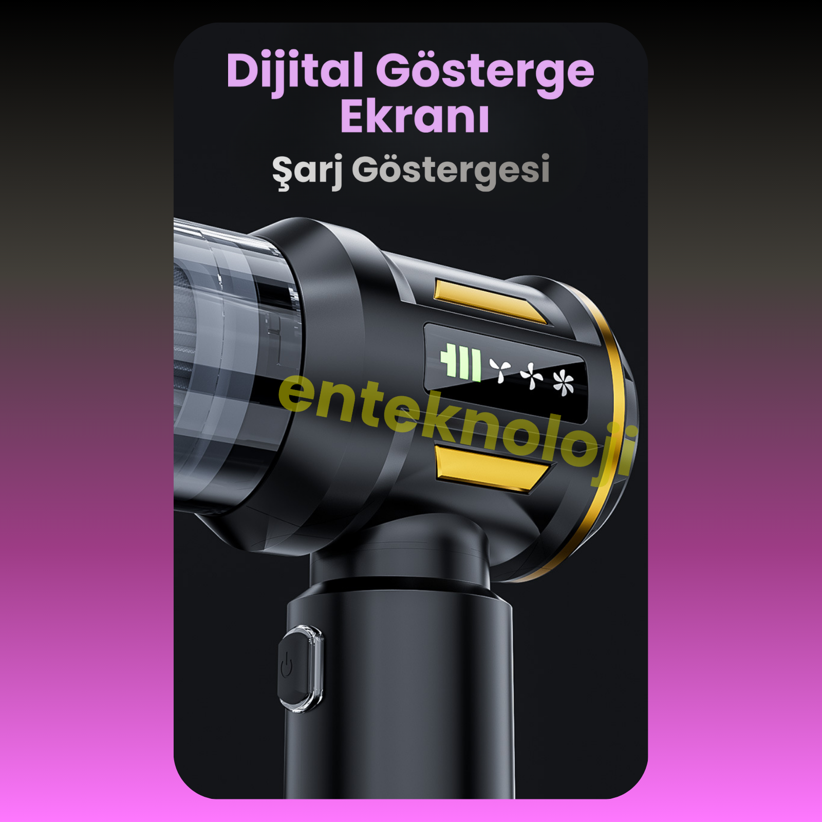 Harvox Araç İçi Süpürgesi HXVC-003 (Gri - Mor)