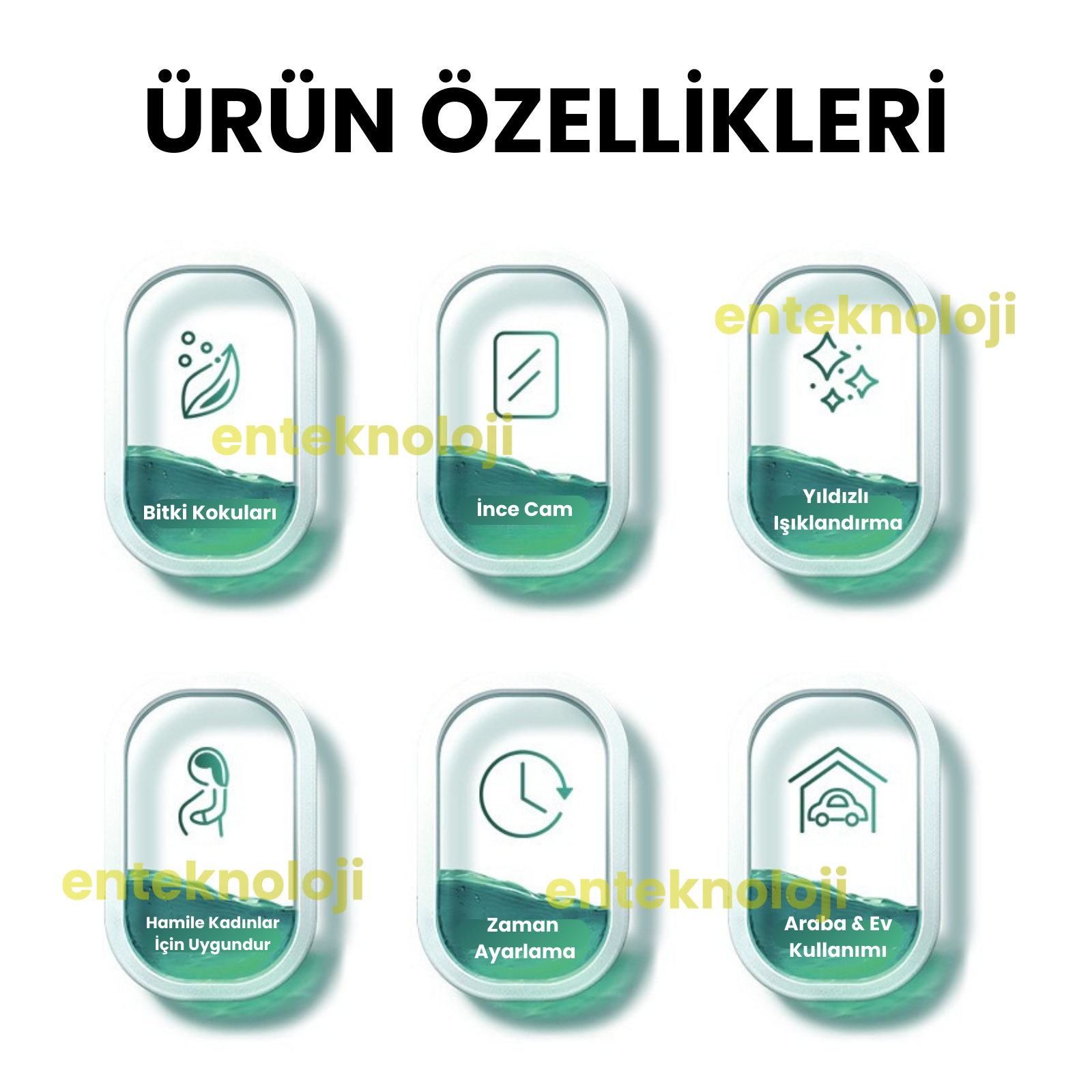 Işık Efektli Araç Kokusu