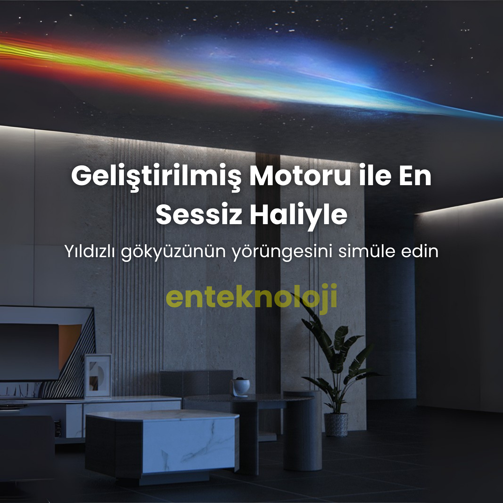 Diskli Galaksi Projektör