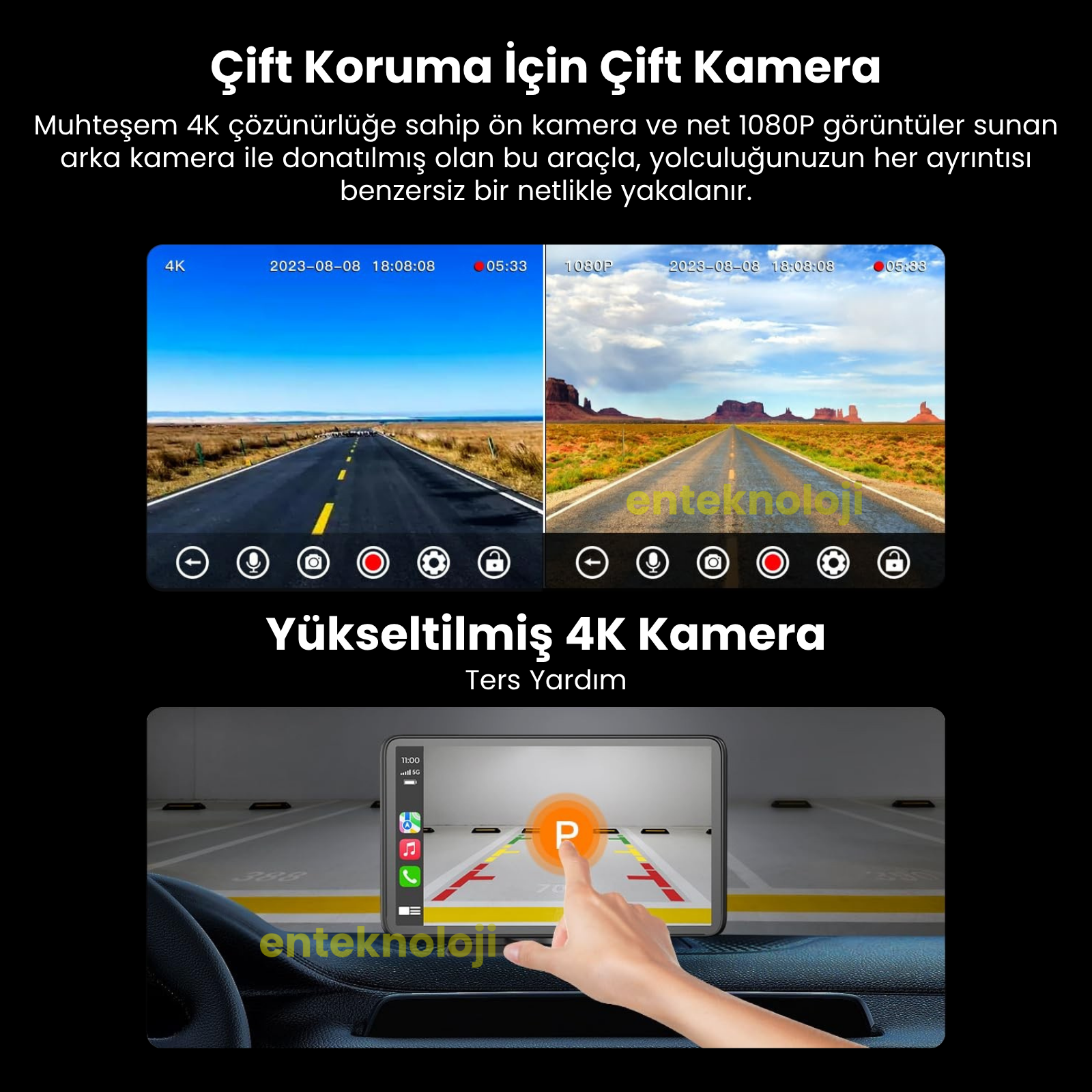 X2 Ekranlı Araç İçi Carplay