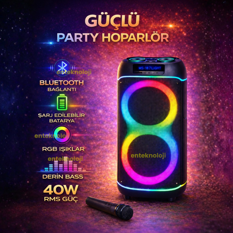 RGB Renkli Hoparlör HX-SP-H8201