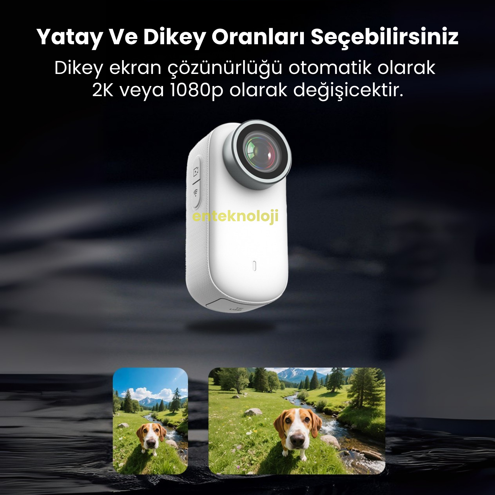 Ekranlı 4K Aksiyon Kamerası