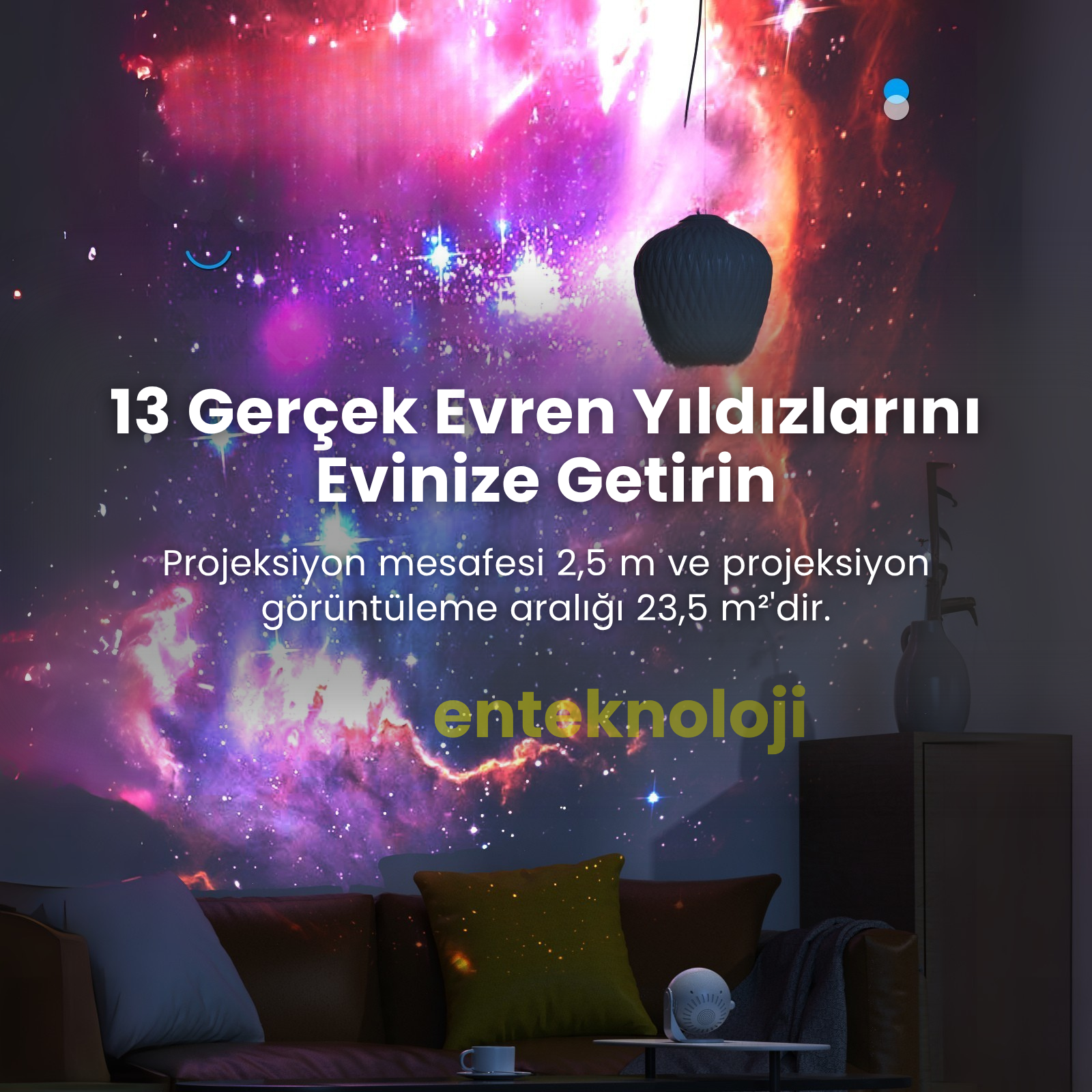 Diskli Galaksi Projektör