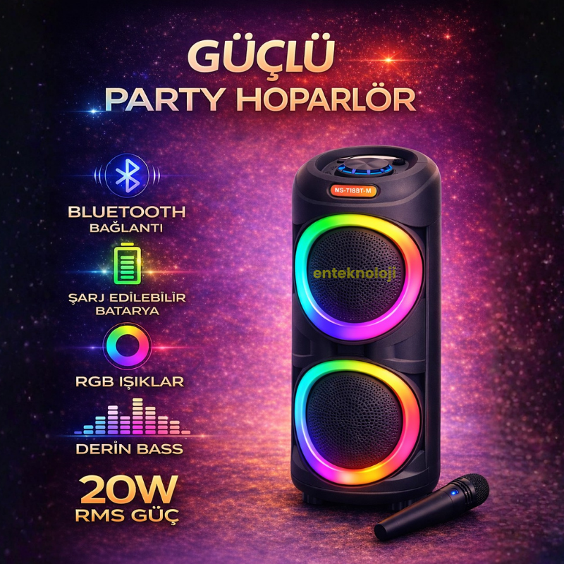 RGB Renkli Hoparlör HX-SP-H6201