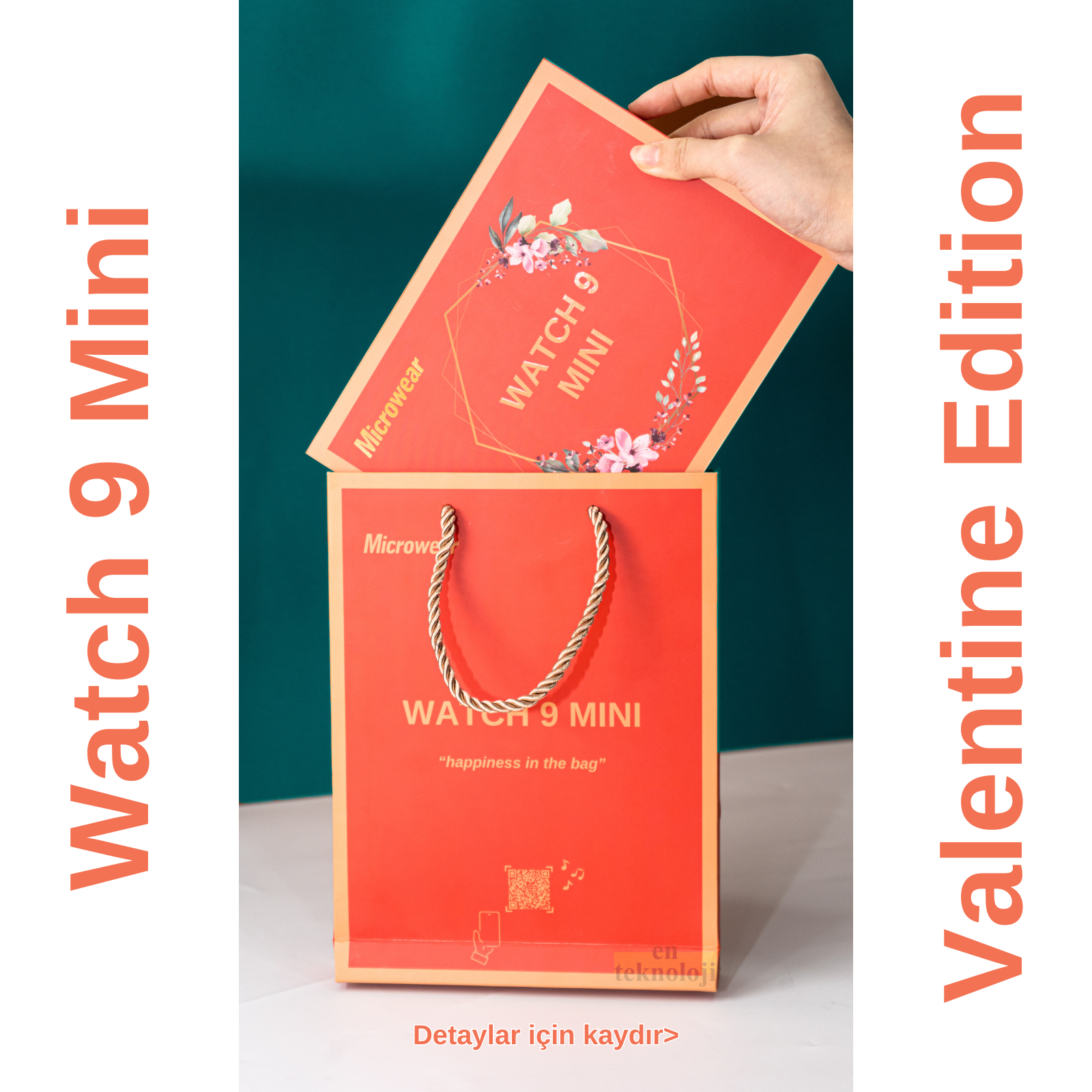 Watch 9 Mini Akıllı Saat (Valentine Edition)