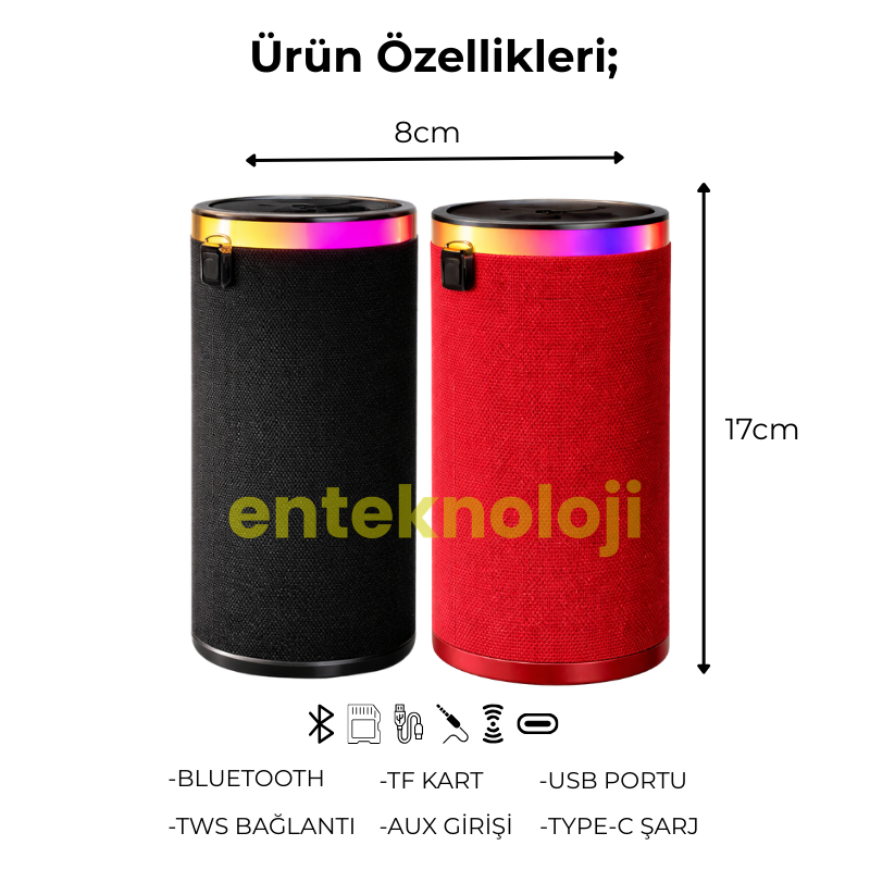 Tube Bluetooth Hoparlör HX-SP-S6