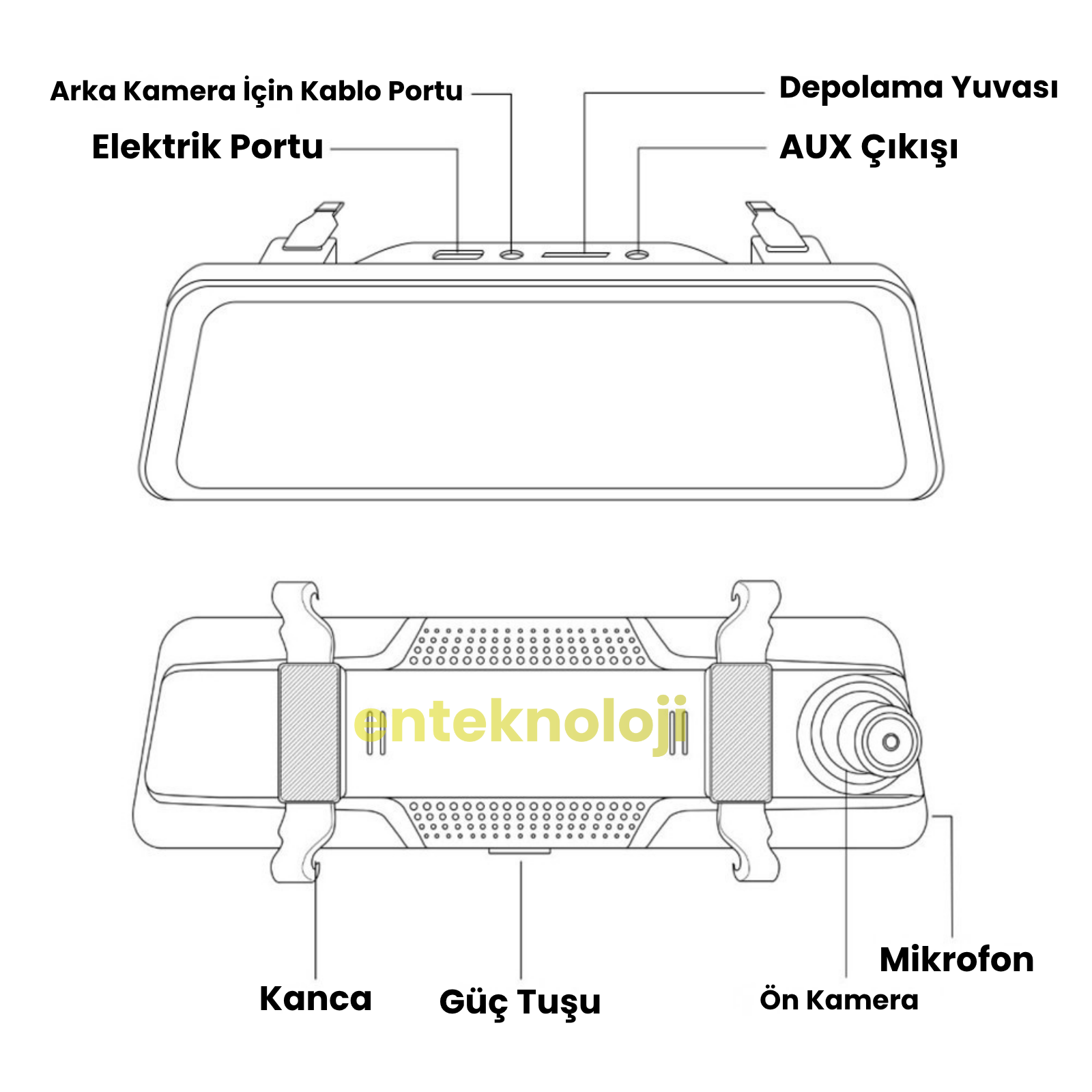 X4 Dikiz Aynalı Araç İçi Carplay
