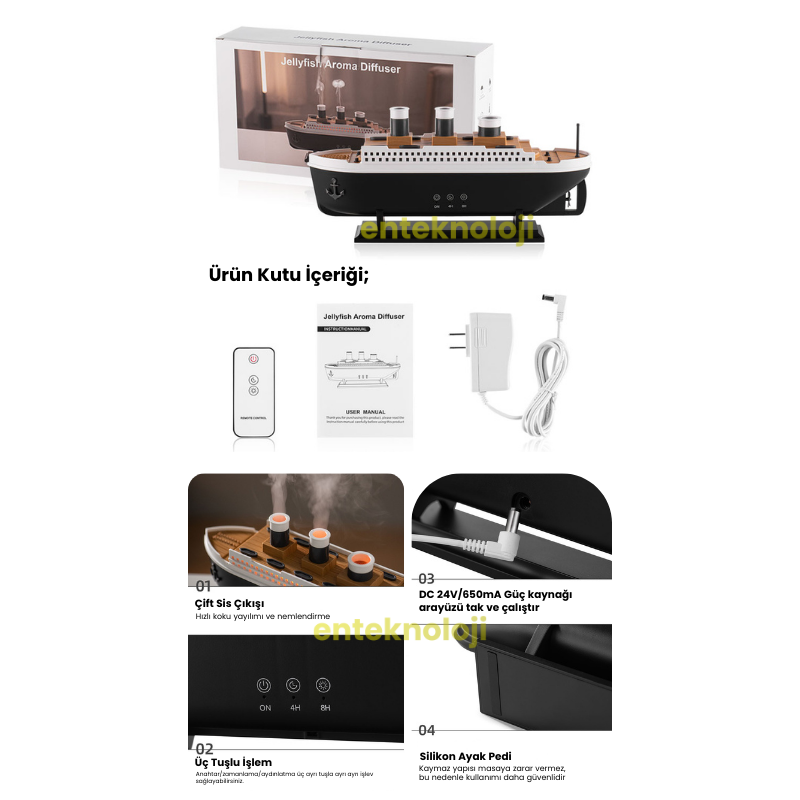 Titanic Jellyfish Hava Nemlendirici