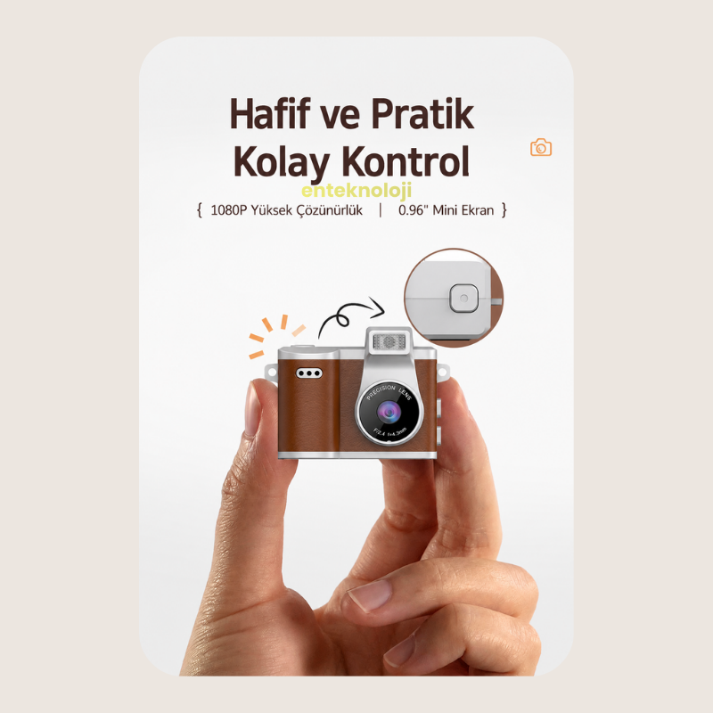 Harvox Retro Mini Dijital Fotoğraf Makinesi
