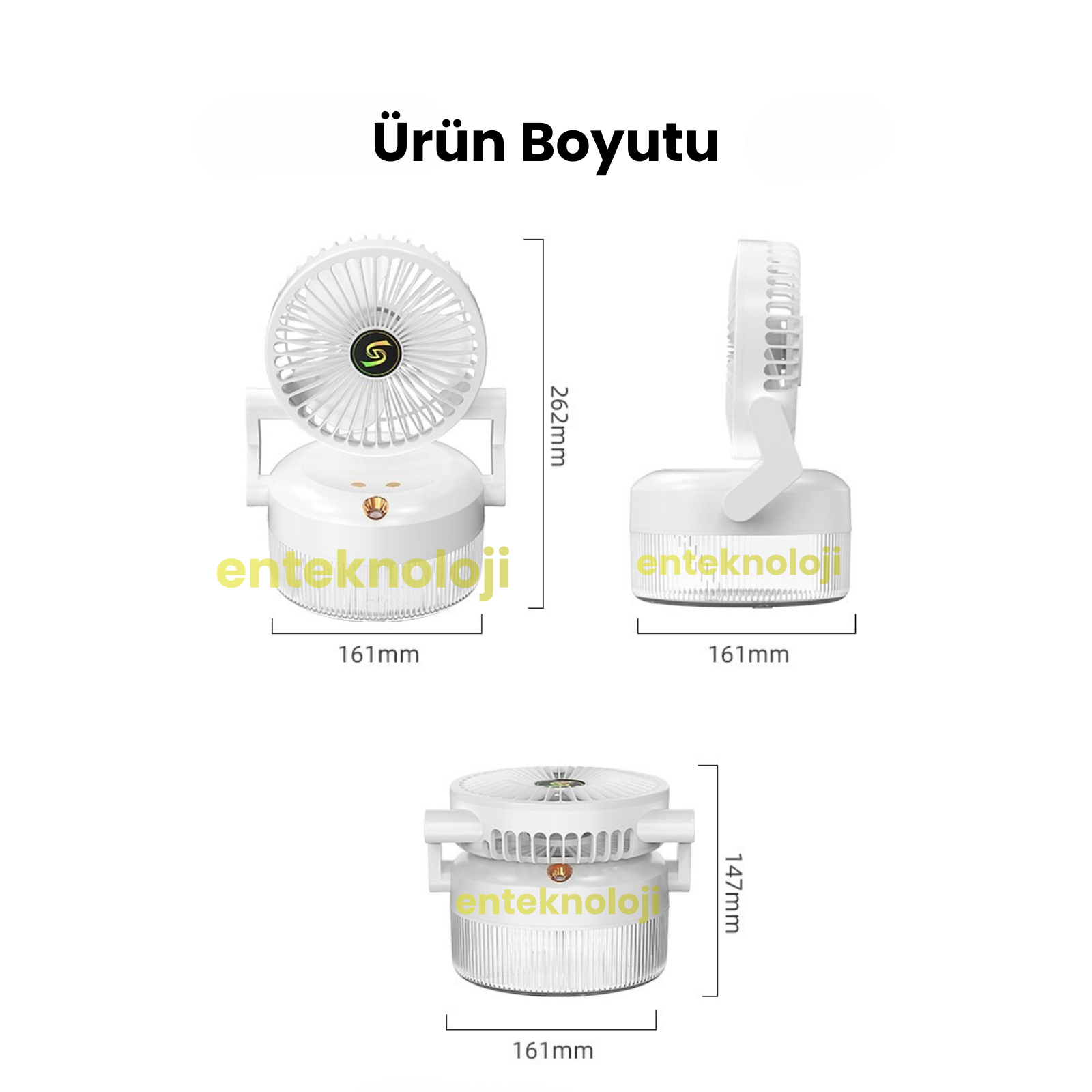 Buhar Üflemeli Mega Fan (Ortam Işıklı)