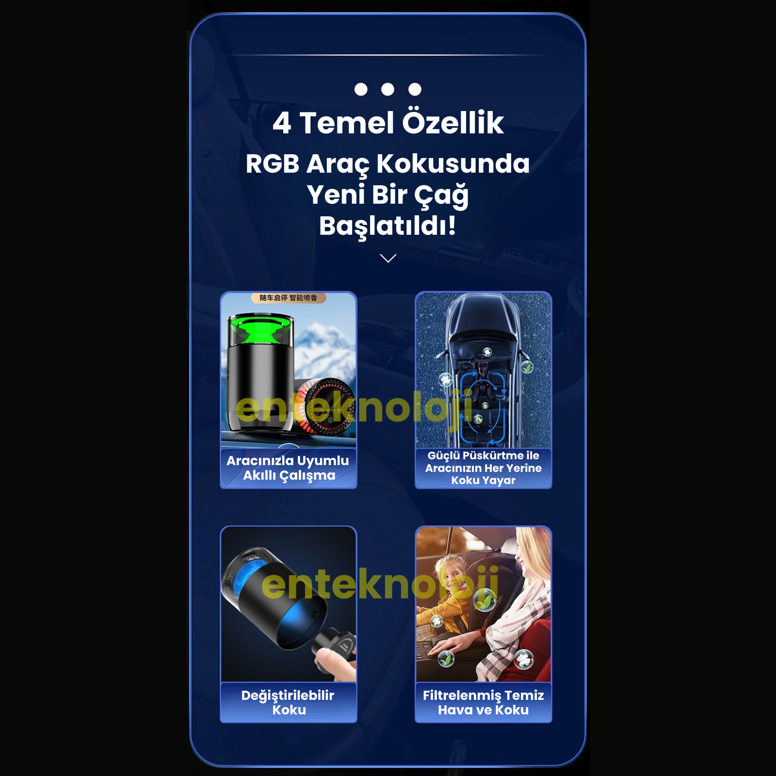 RGB Renkli Araç Kokusu