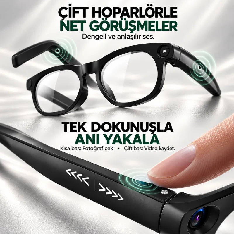 Akıllı Kameralı Güneş Gözlüğü CY-03