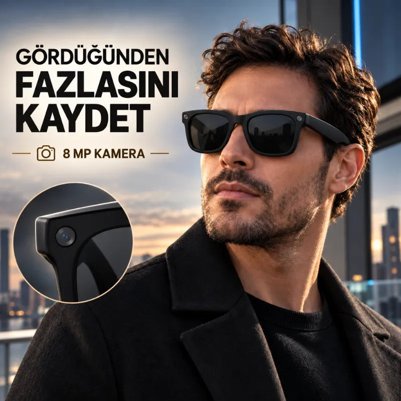 Akıllı Kameralı Güneş Gözlüğü