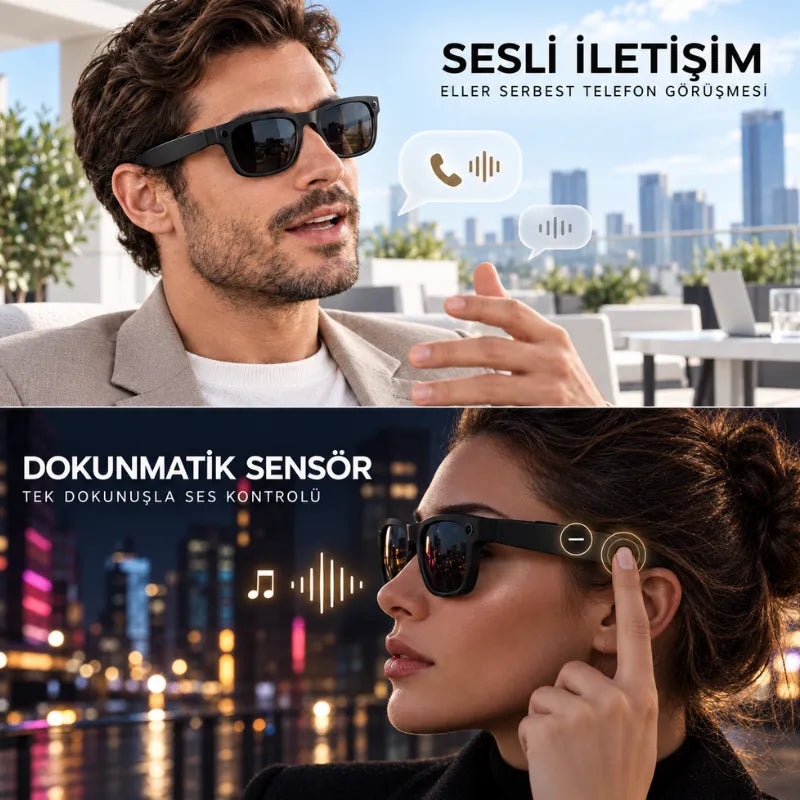 Akıllı Kameralı Güneş Gözlüğü