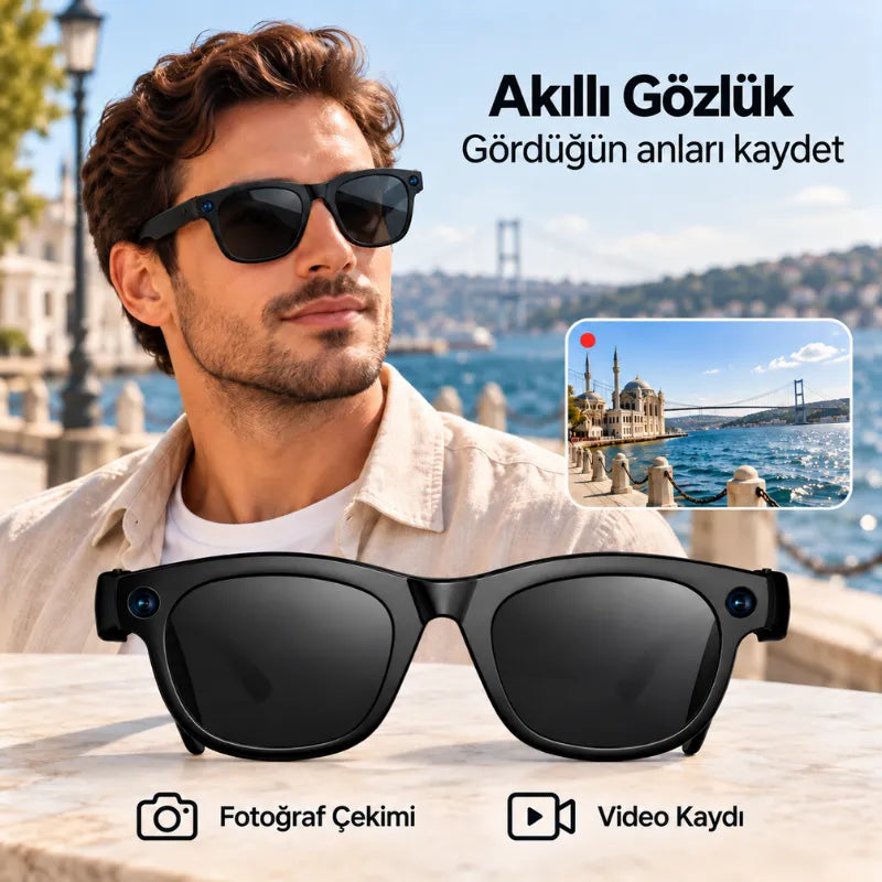 Akıllı Kameralı Güneş Gözlüğü HK-01