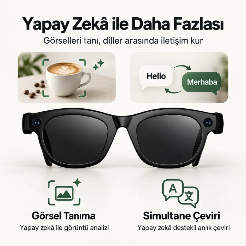 Akıllı Kameralı Güneş Gözlüğü HK-01