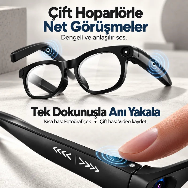 Akıllı Kameralı Güneş Gözlüğü SG-02