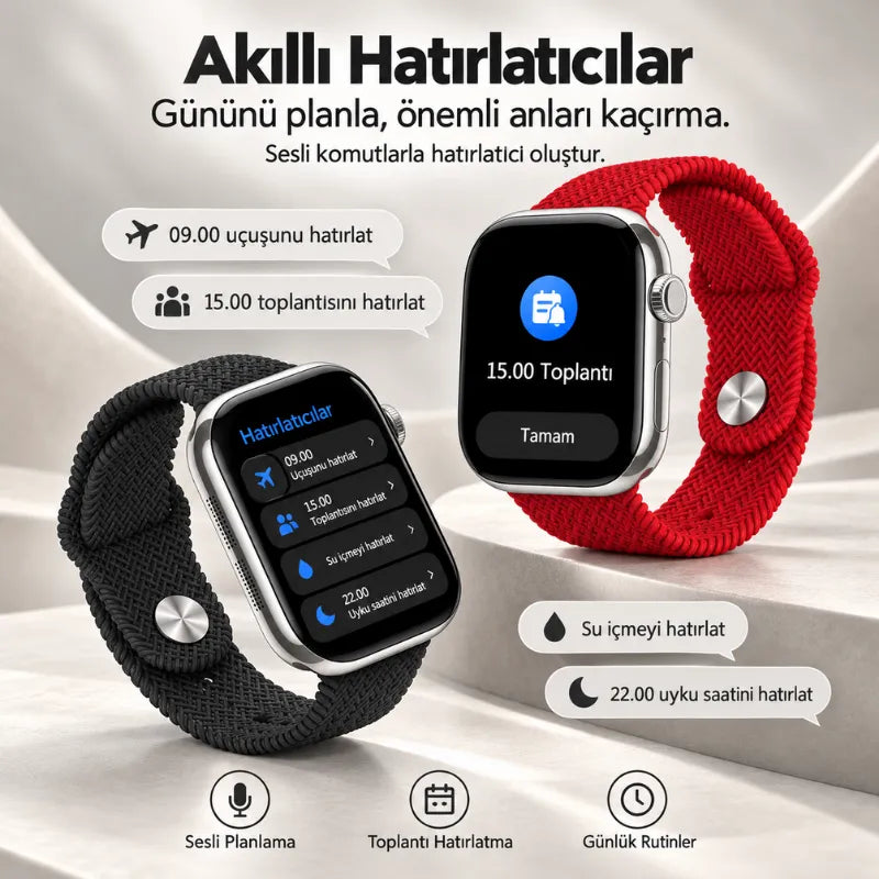 Watch HK 12 Pro Akıllı Saat (Gümüş)