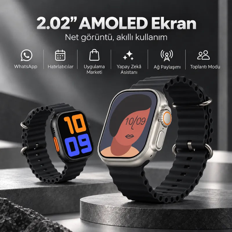 Watch HK 12 Ultra 4 Akıllı Saat (Gümüş)