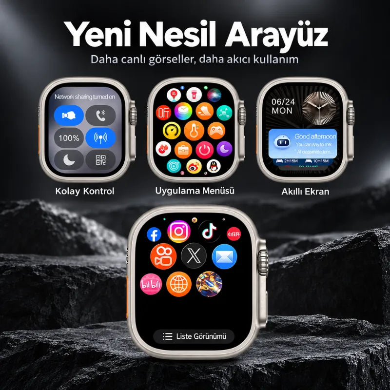 Watch HK 12 Ultra 4 Akıllı Saat (Gümüş)
