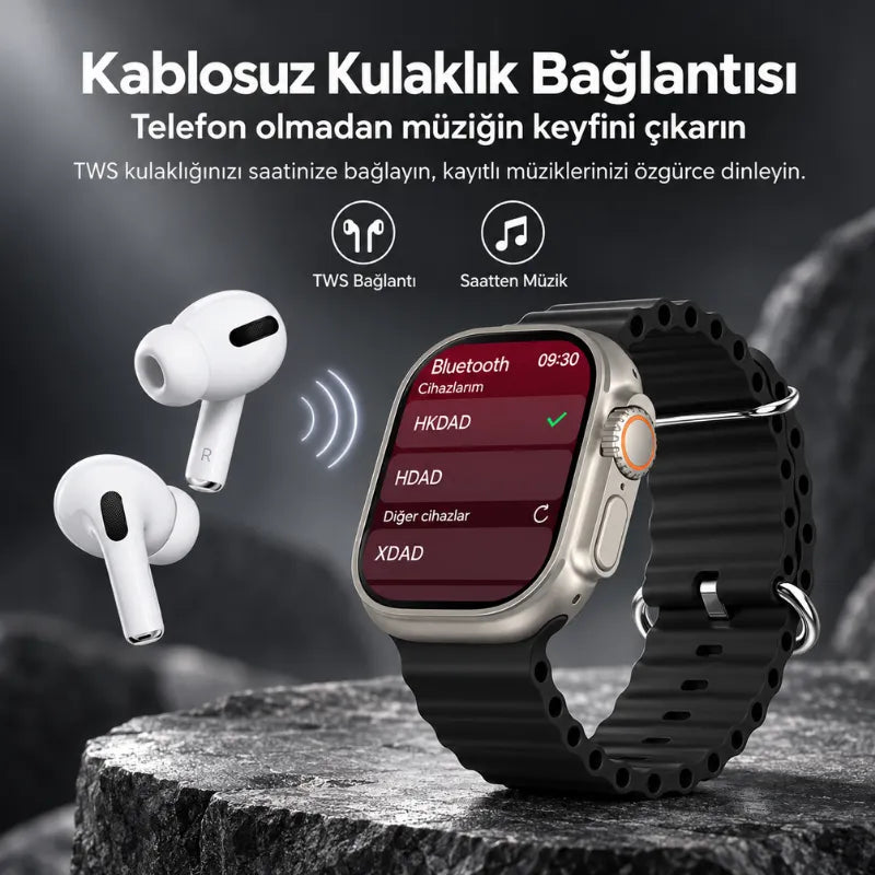 Watch HK 12 Ultra 4 Akıllı Saat (Gümüş)
