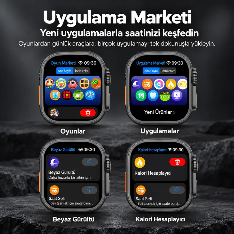 Watch HK 12 Ultra 4 Akıllı Saat (Gümüş)