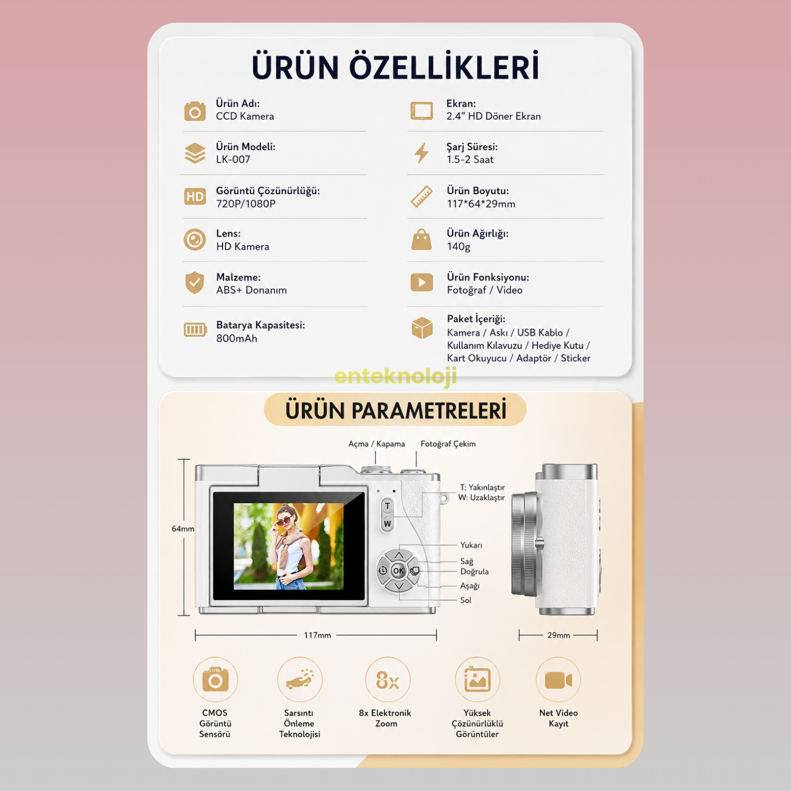 Harvox 4K Dijital Kamera LK007